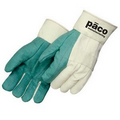 Heavy Weight Green Hot Mill Gloves w/Burlap Lining